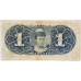 CUBA 1896 . ONE 1 PESO BANKNOTE . ERROR . OVERPRINT . RED STAMPED